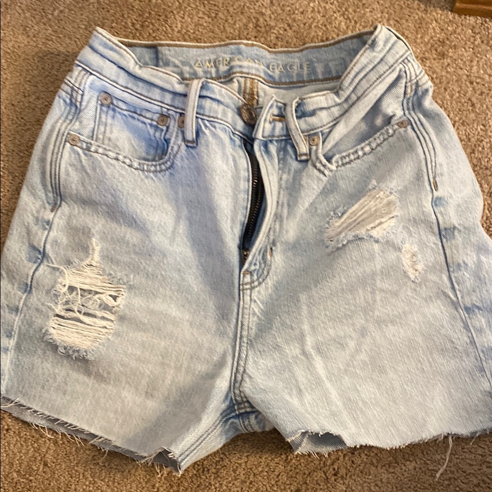 American Eagle Outfitters Light Blue Denim Shorts